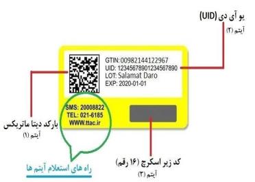 لیبل اصالت کالا تیانا سلامت پارلا