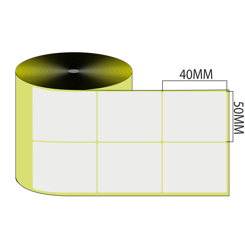 هر ستون لیبل فارسی نویس شمال دو ردیف‌ 50×40 mm