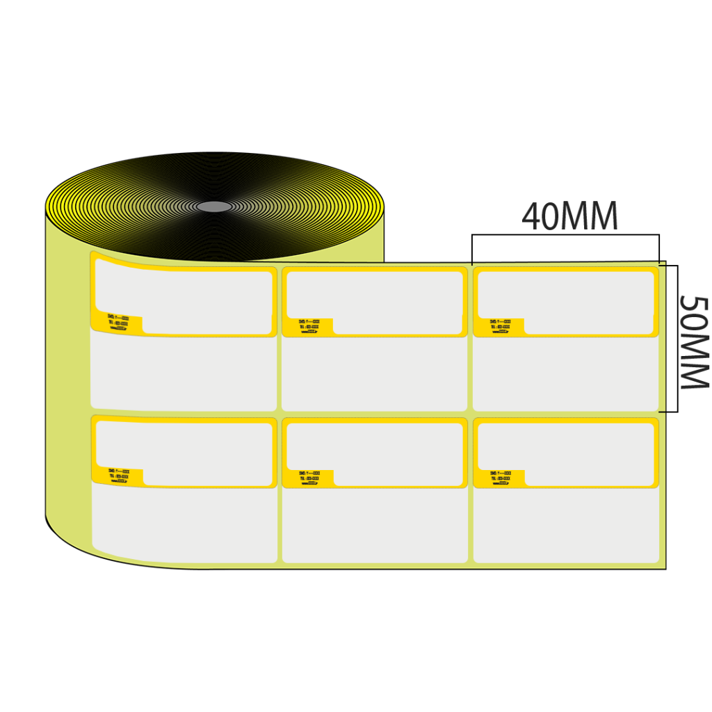 اندازه لیبل اصالت تلفیقی 40×50 mm