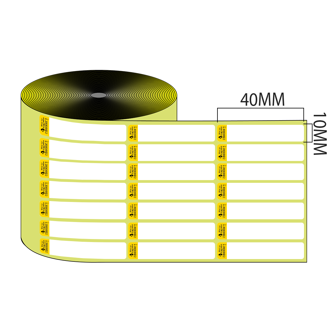 هر ستون برچسب اصالت کوچک شما ۷ ردیف 10×40 mm